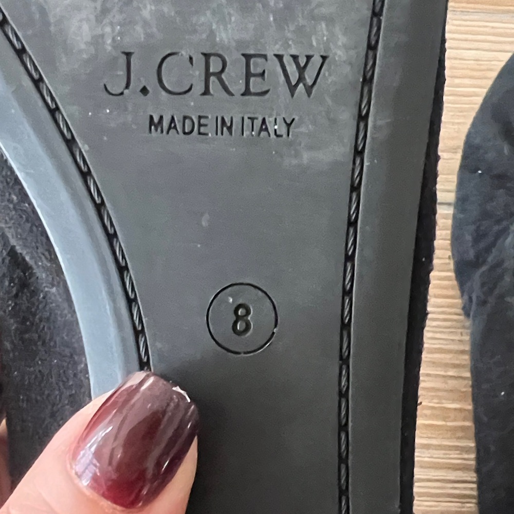 J. Crew Elegant Black Velvet Flats - Picture 3 of 5